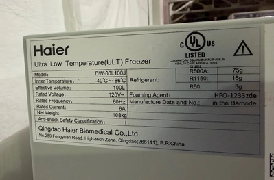 Used _UNKNOWN_ _UNKNOWN_ Ultra-Low Temperature Freezers Ohio US | Federal Equipment Company #1365435