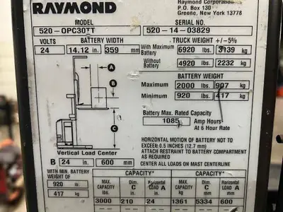 Used 2014 RAYMOND 520OPC30TT Order Pickers Illinois US | Somerset Equipment Sales #1546159