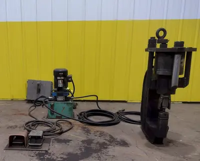 70 TON WA WHITNEY MODEL #771 WEB HYDRAULIC C-FRAME PUNCH W/ POWER UNIT: YOBRO #23902