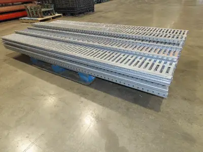 Interlake 9"x 8' Galvanized Steel Pallet Racking Deck 96"D Rack  Lot of 40pcs