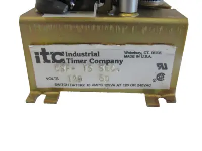 NEW ITC CSF-15 TIMER 120V/60HZ CSF15