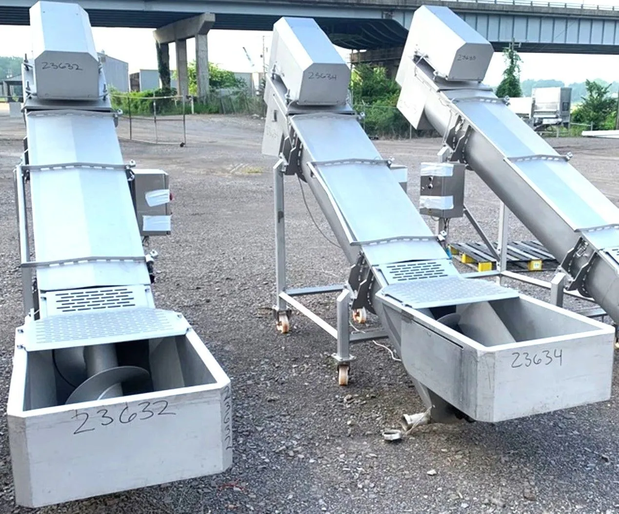 USED Magurit Inclined Screw Conveyor