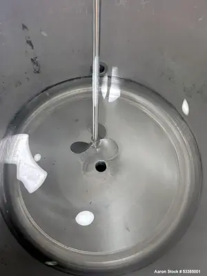 Used Amherst Approximately 75 Gallon 304L Stainless Steel Agitated Pressure Tank