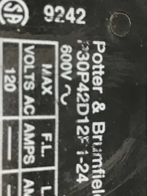 USED POTTER & BRUMFIELD P3OP42D1281-24