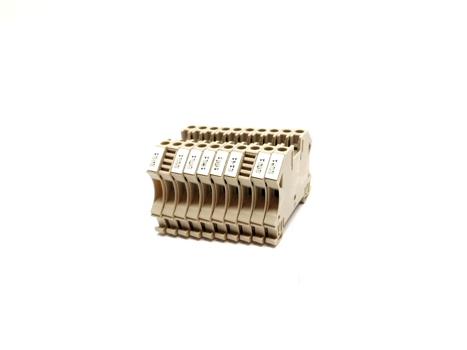1020100000,WDU 4 | Weidmuller 1020100000 Feed-Through Terminal Block 4mm, Beige, WDU 4 LOT OF 10 - Used