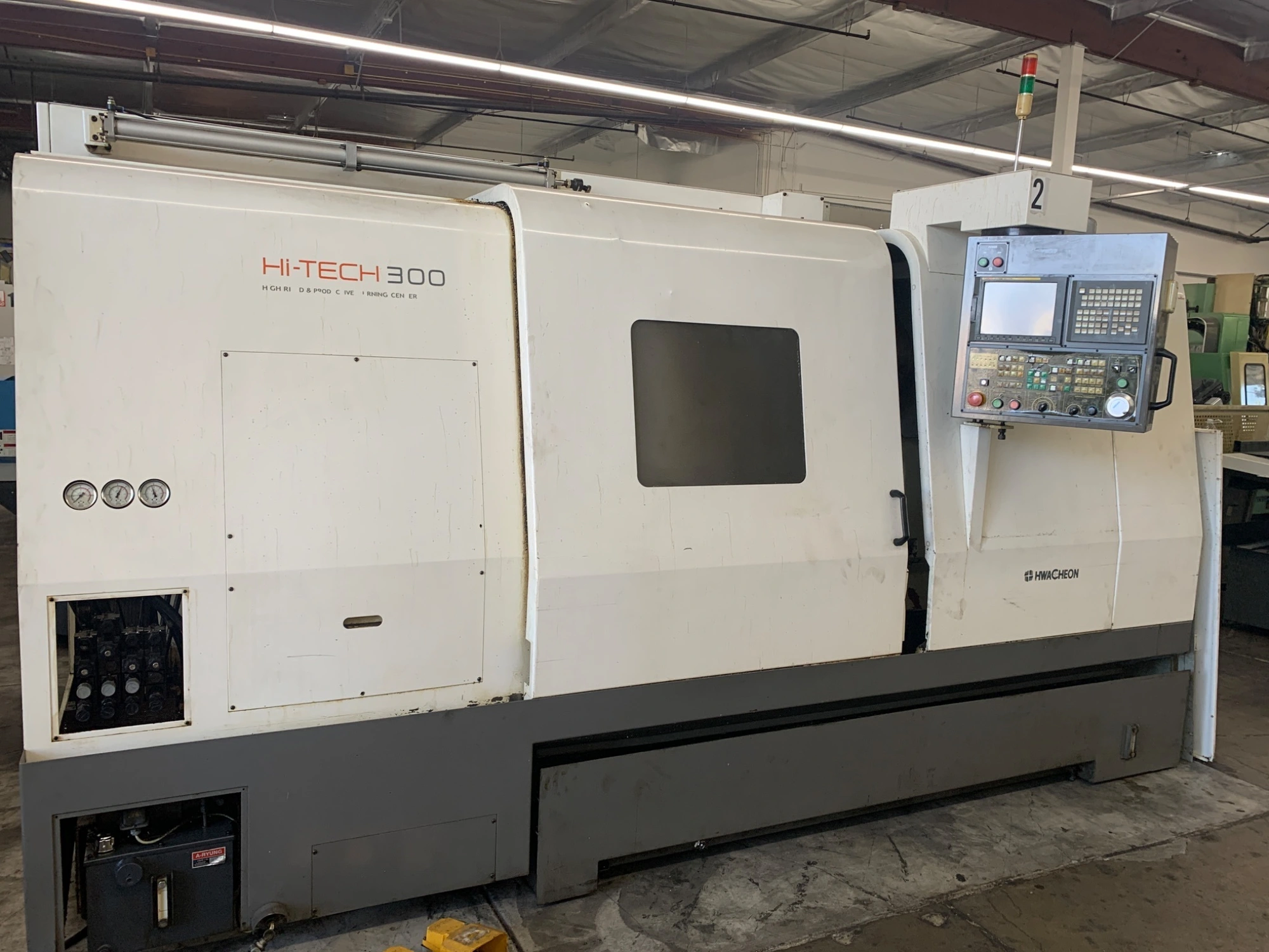 Used 2005 HWACHEON Hi-Tech 300L CNC Lathes California US | PM Machines #1299986
