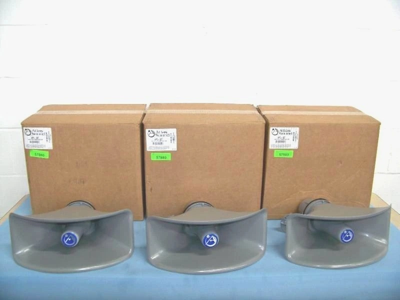 (3) Atlas Sound APC-30T Indoor / Outdoor Public Address / Horn Speakers / Loudspeakers in Original Boxes