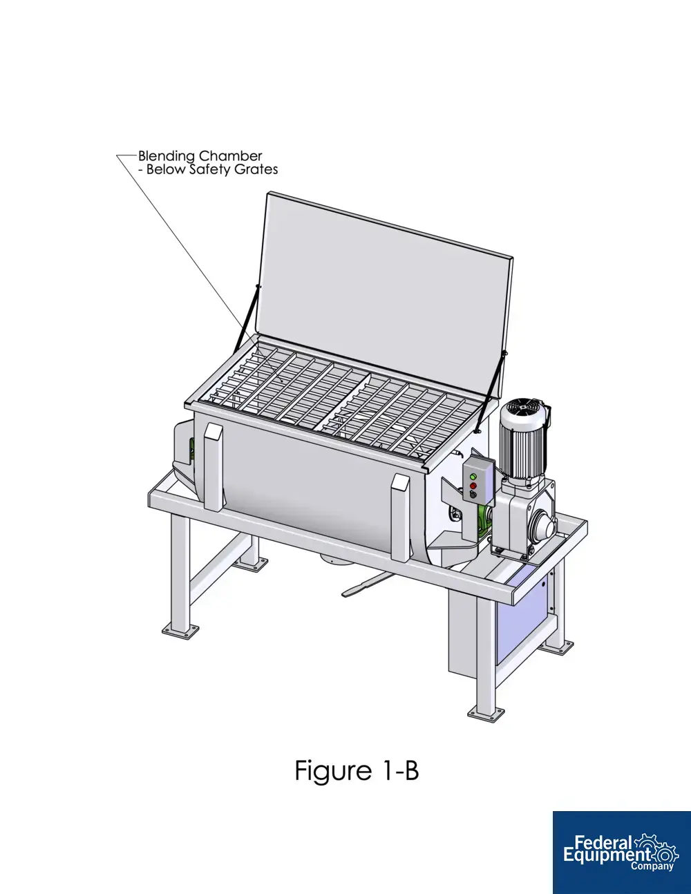 NEW AIM 10 Cu Ft AIM Blending Ribbon Blender, 304 S/S, 3.5 HP