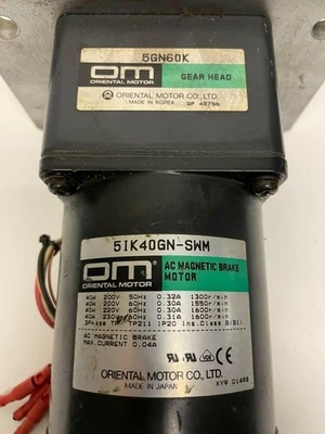USED Oriental Motor 5GN60K