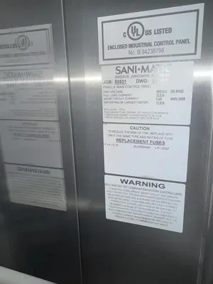 SaniMatic Clean-Out- of-Place (COP) Parts Washer