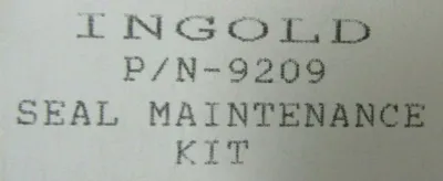 NEW INGOLD 9209 SEAL KIT