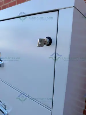 Used FIREKING FIRE-RESISTANT FILE CABINET 52" X 31" X 22" W/ 4 DRAWER MFG 2019 Safety Enclosures California US | Equipment Lab #1482175