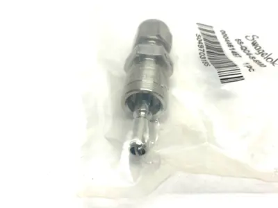 NEW SWAGELOK STAINLESS STEEL INSTRUMENT QUICK-CONNECT STEM, 6MM TUBE