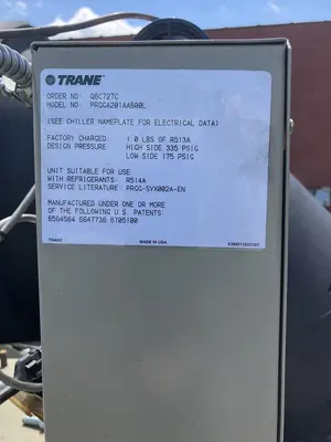 New | in-Stock 2021 TRANE CVHF130N15N0JECE1A0000000TC0G070L00000HA100BA Chillers North Carolina US | DH Griffin Used Equipment #1383786