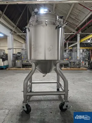 USED A&M Process 500 Liter A&B Process Receiver Tank, 316 S/S, 44/150#