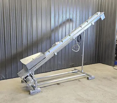 Used Screw Conveyor, 4” diameter x 138” long