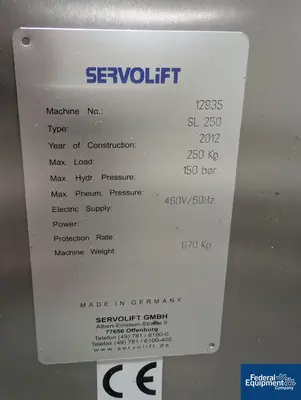 USED Servolift ServoLift Drum Handler, Model SL250