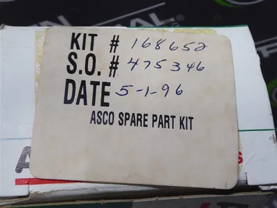ASCO 168652 Solenoid Valve Rebuild Kit New NIB