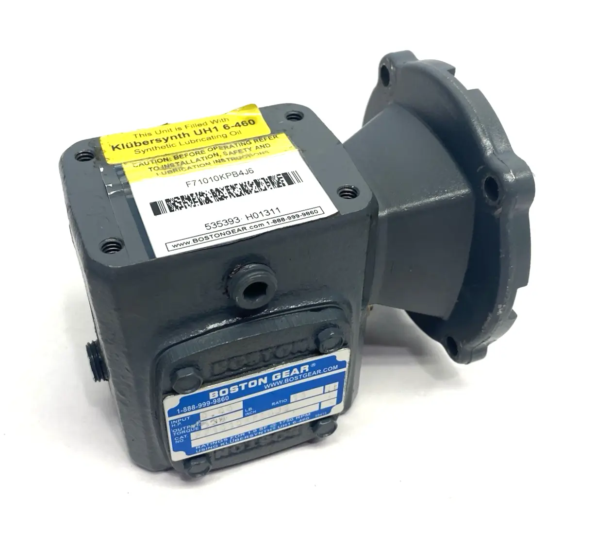 Used Boston Gear Worm Gear Right Angle Speed Reducer 0.44 HP 10:1 Ratio Speed Reducers Michigan US | Maverick Industrial Sales #1398455