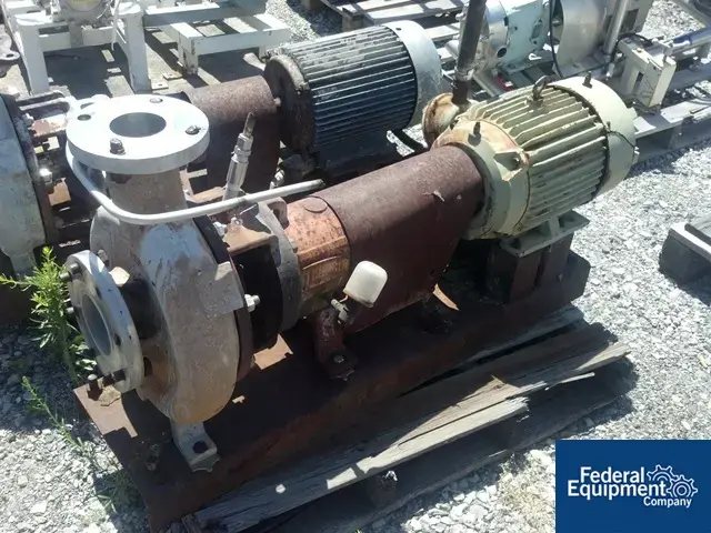 Used Duriron 4" X 3" X 10" DURIRON CENTRIFUGAL PUMP, S/S, 10 HP Pumps Ohio US | Federal Equipment Company #125508