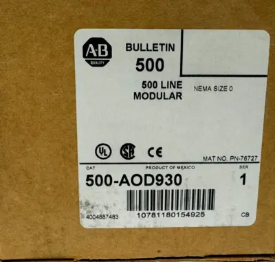 ALLEN BRADLEY 500-AOD930 STARTER SER. 1 SIZE 0 500AOD930 110/120V NEW SURPLUS