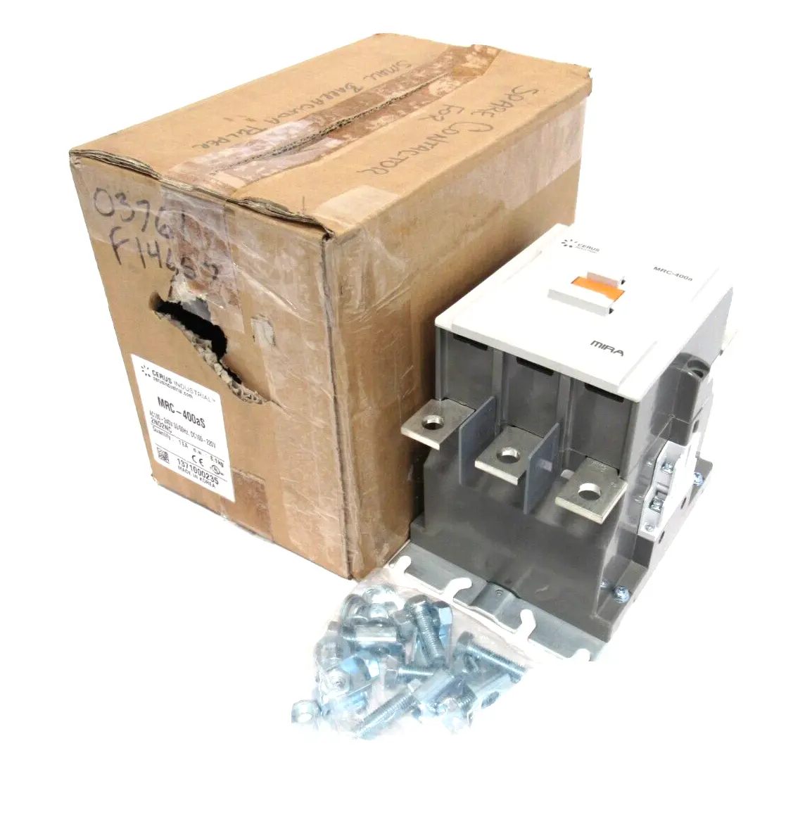 NEW CERUS MRC-400AS CONTACTOR AC100-240V DC100-22V 2NO2NC MRC400AS