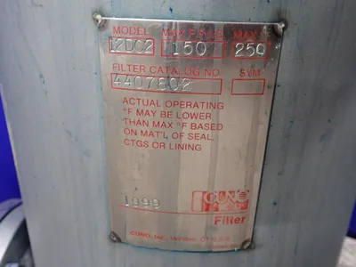 Used CUNO INC 12DC2 Chemical & Process Equipment Ohio US | HGR 24 #887266