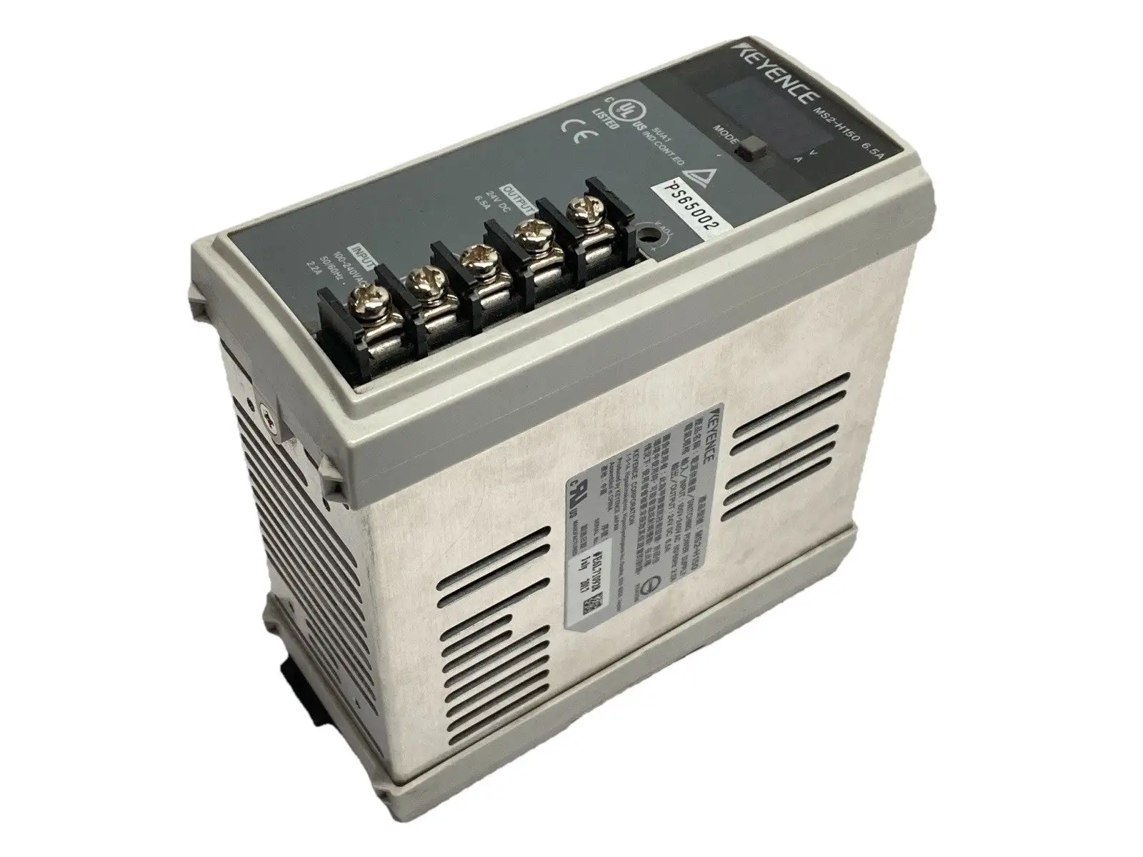 Keyence MS2-H150 Compact Switching Power Supply 6.5A 24VDC - Used
