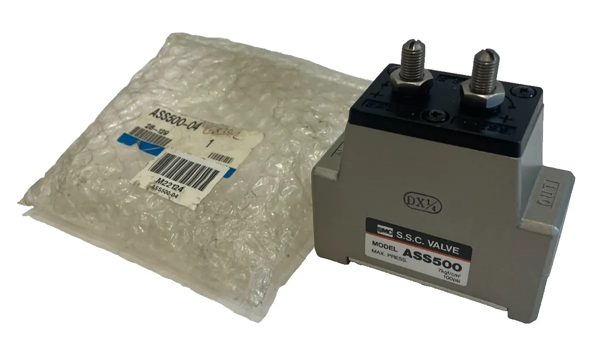 NEW SMC ASS500 SPEED CONTROL S.S.C. VALVE 100PSI ASS500-04