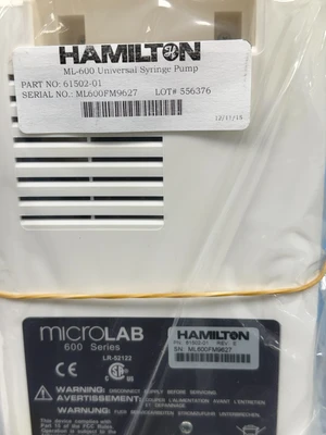 New | in-Stock Hamilton 61502-01, 61500-02, 61500-05, 61401-01 Syringe Pumps Missouri US | BioLabTek #1278048