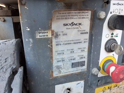 Used 2018 Skyjack SJ3215 Scissor Lifters North Carolina US | Stack Equipment #1550344