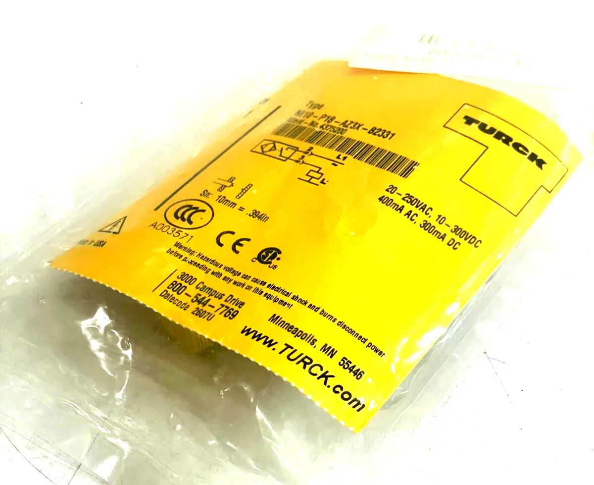NEW TURCK NI10-P18-AZ3X-B2331 SENSOR 4375200 NI10P18AZ3XB2331