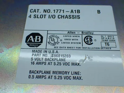 USED ALLENBRADLEY 1771A1B