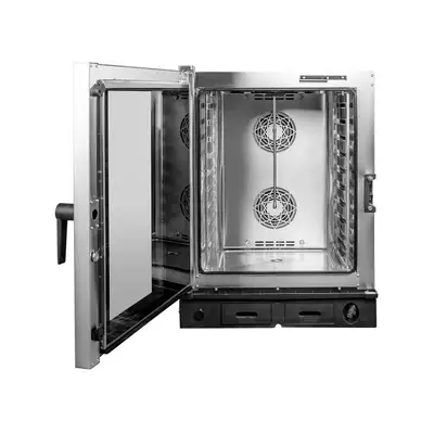 New | in-Stock Atosa New Atosa AEC-1011E Smart Touch Electric Combi Oven, Fits 10 Half-Size Pans, 208/240v Electric Ovens Illinois US | Falcon Restaurant Supply #1375254