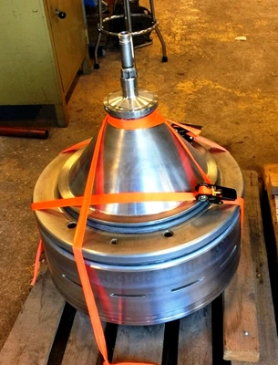 Alfa-Laval MRPX 614 HGV-74 warm milk separator, 316SS.