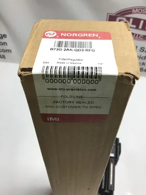 USED NORGREN 📌 MODEL: B73G-2AK-QD3-RFG
⚡ MAX INLET PRESSURE: 250 PSIG (17 BAR)