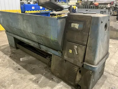 21" X 84" CLAUSING MODEL #21 ENGINE LATHE METRIC & 3.5" HOLE: YOBRO #25140