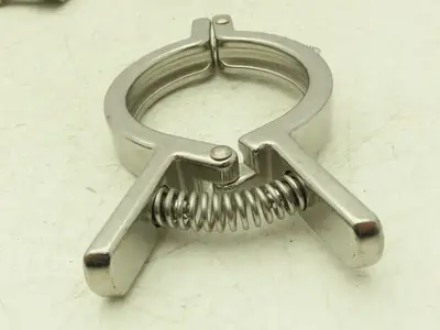 SCC 13MHHMQ-250 Sanitary Squeeze Clamp 2.5" Pipe For 3.2" Flange Lot of 6