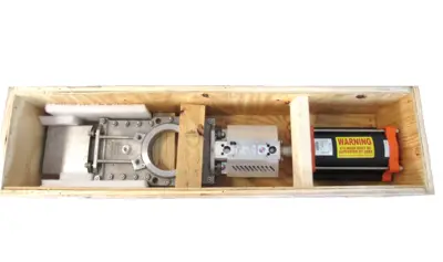 NEW EBRO ARMATUREN 6" KNIFE GATE VALVE SC160-165 50025D HGE015IR8P00E 6049220