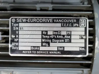 USED SEW-EURODRIVE FAF40 DFT80K4