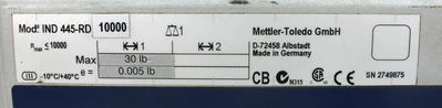 USED METTLER-TOLEDO WB