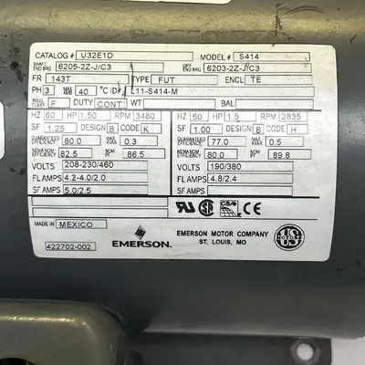 Used EMERSON U32E1D Industrial Controls Ohio US | Surplus Asset Holdings #1242225