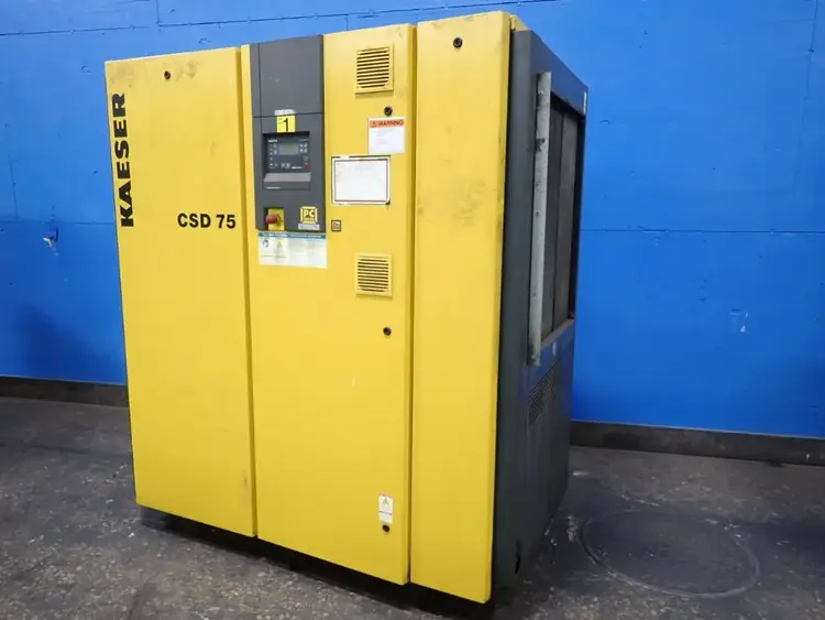 Used 2007 KAESER CSD75 Rotary Screw & Sliding Vane Air Compressors Ohio US | HGR 24 #1132808