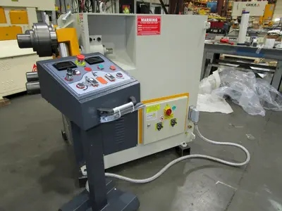 3/8" x 3" x 3" NEW Cole-Tuve Sahinler Angle and Shape Bending Roll Model HPK 80 Hydraulic - Double Pinch Type