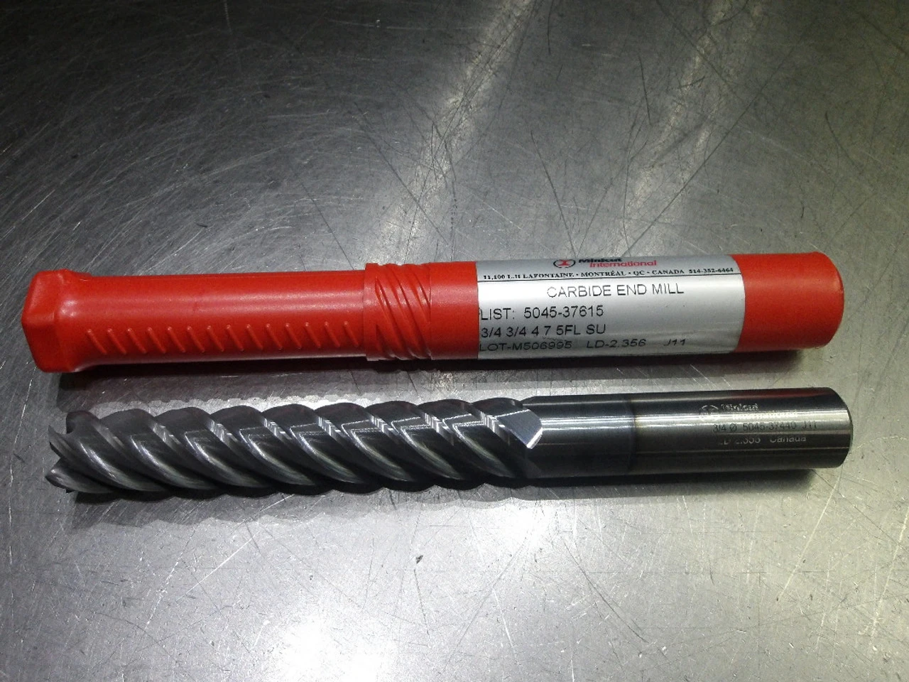Minicut 3/4" 5 Flute XXL Carbide SQ Endmill 3/4" Shank 5045-37615 (LOC3385)