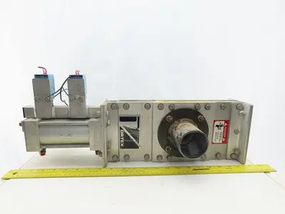 Salina Vortex B03 25550 2-1/4" Pneumatic Slide Gate Dry Material Cut Off Valve