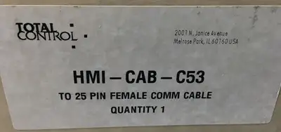 TOTAL CONTROL HMI-CAB-C53-E CABLE to 25-PIN FEMALE COMM 5B-1