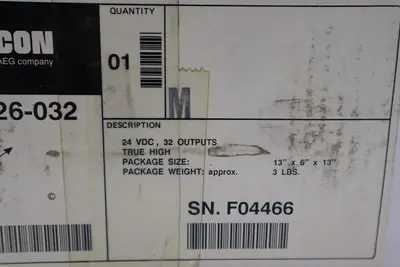 MODICON GOULD AS-B826-032 24V OUTPUT MODULE STOCK L-295