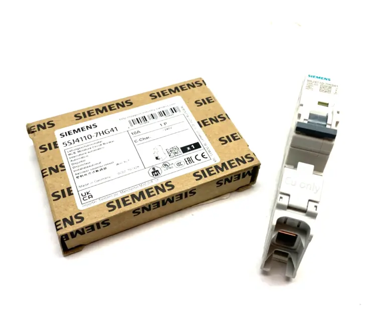 Used SIEMENS MINIATURE CIRCUIT BREAKER 10A 1-POLE C-CHAR. Circuit Breakers | Maverick Industrial Sales #1104351