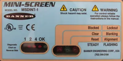 NEW BANNER MSDINT-1 MINI SCREEN CONTROL MODULE MSDINT1